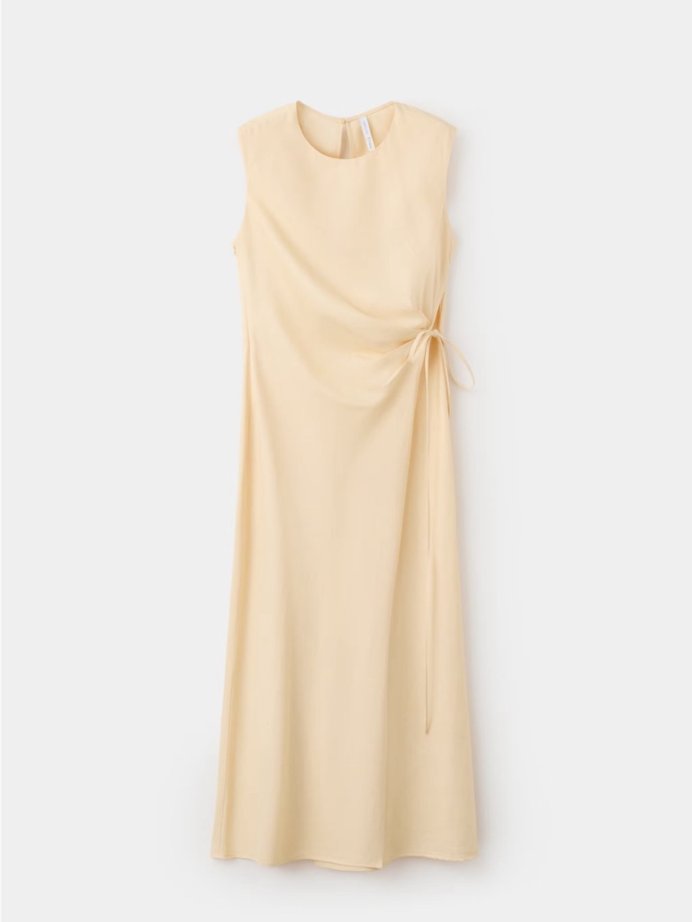 MANGO LINEN-BLEND WRAP DRESS